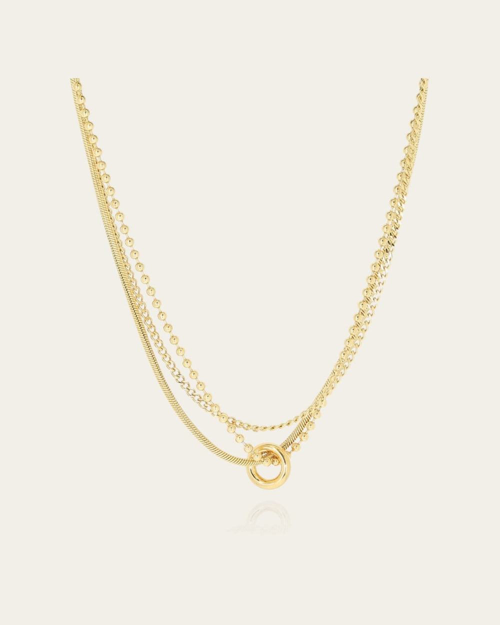Collier Iguazu (Acier doré)