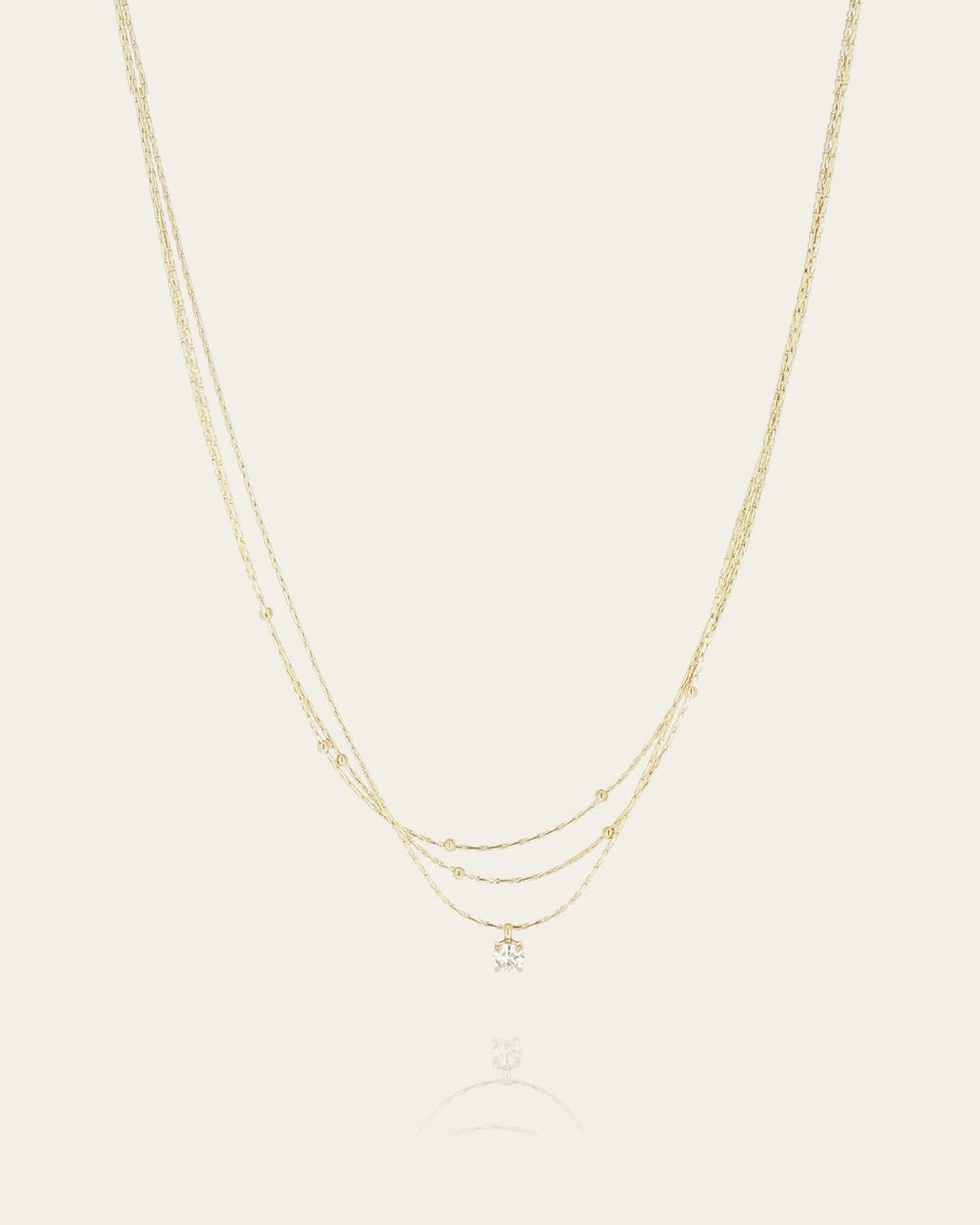 Radieux necklace (Gold-plated steel)