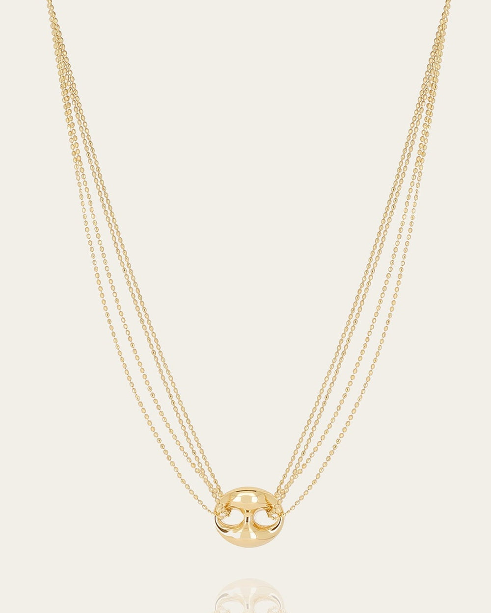 Collier Nao (Acier doré)