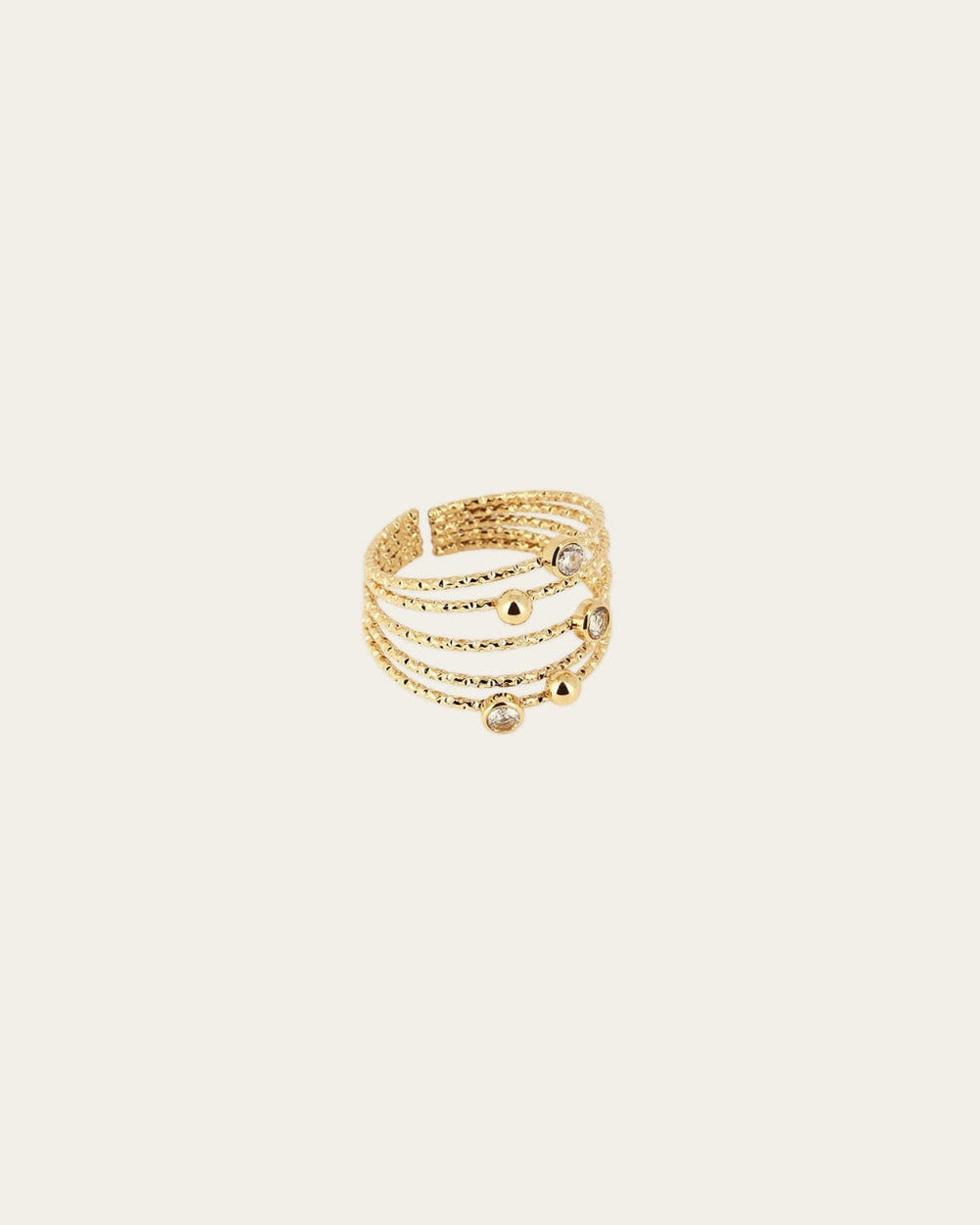 Bague Ninon (Acier doré)