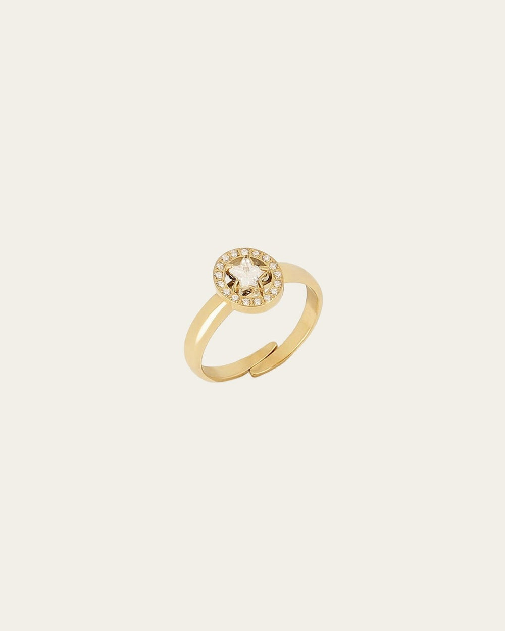 Alvéria Ring (Gold-plated Steel)