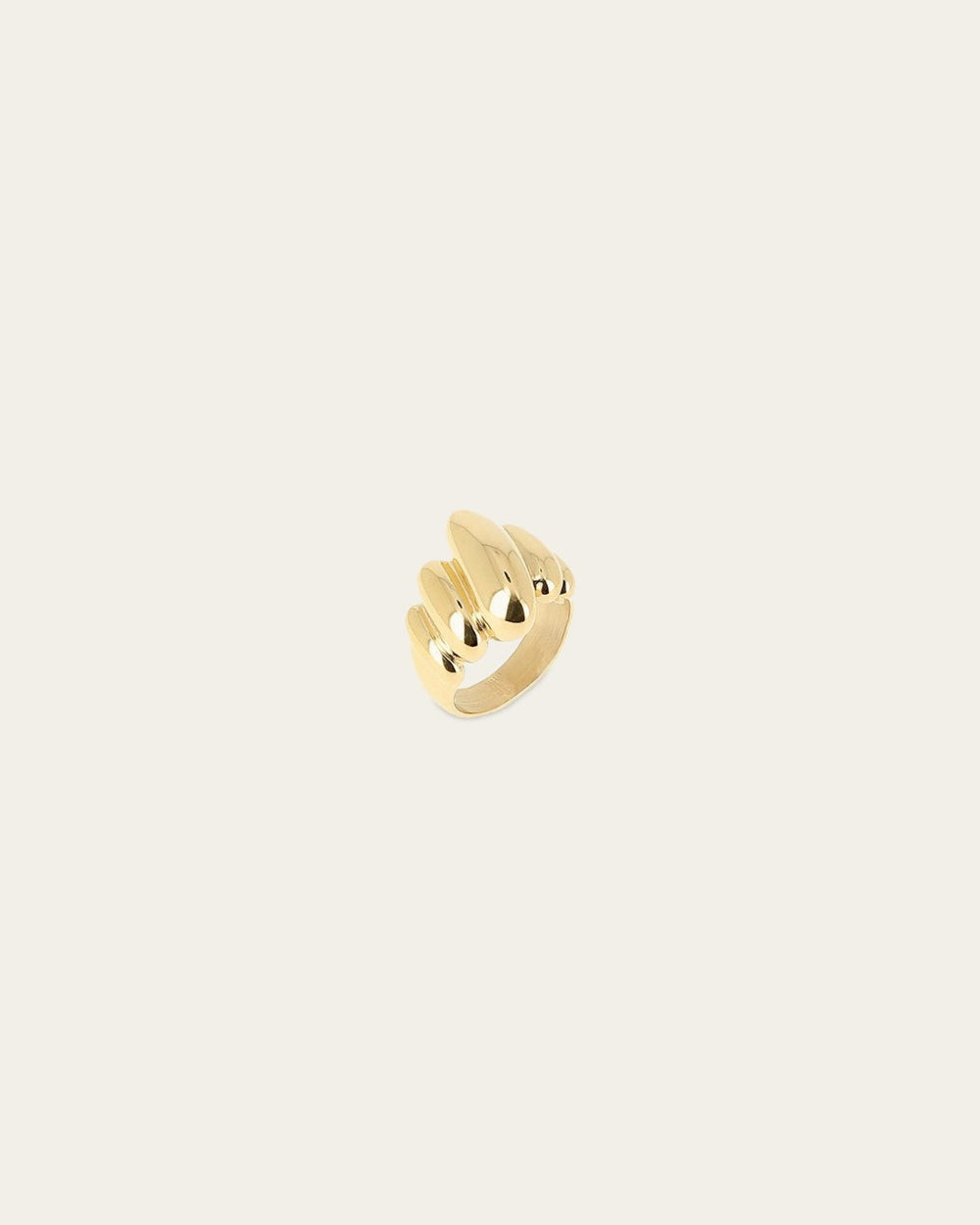 Bague Trocadéro (Acier doré)