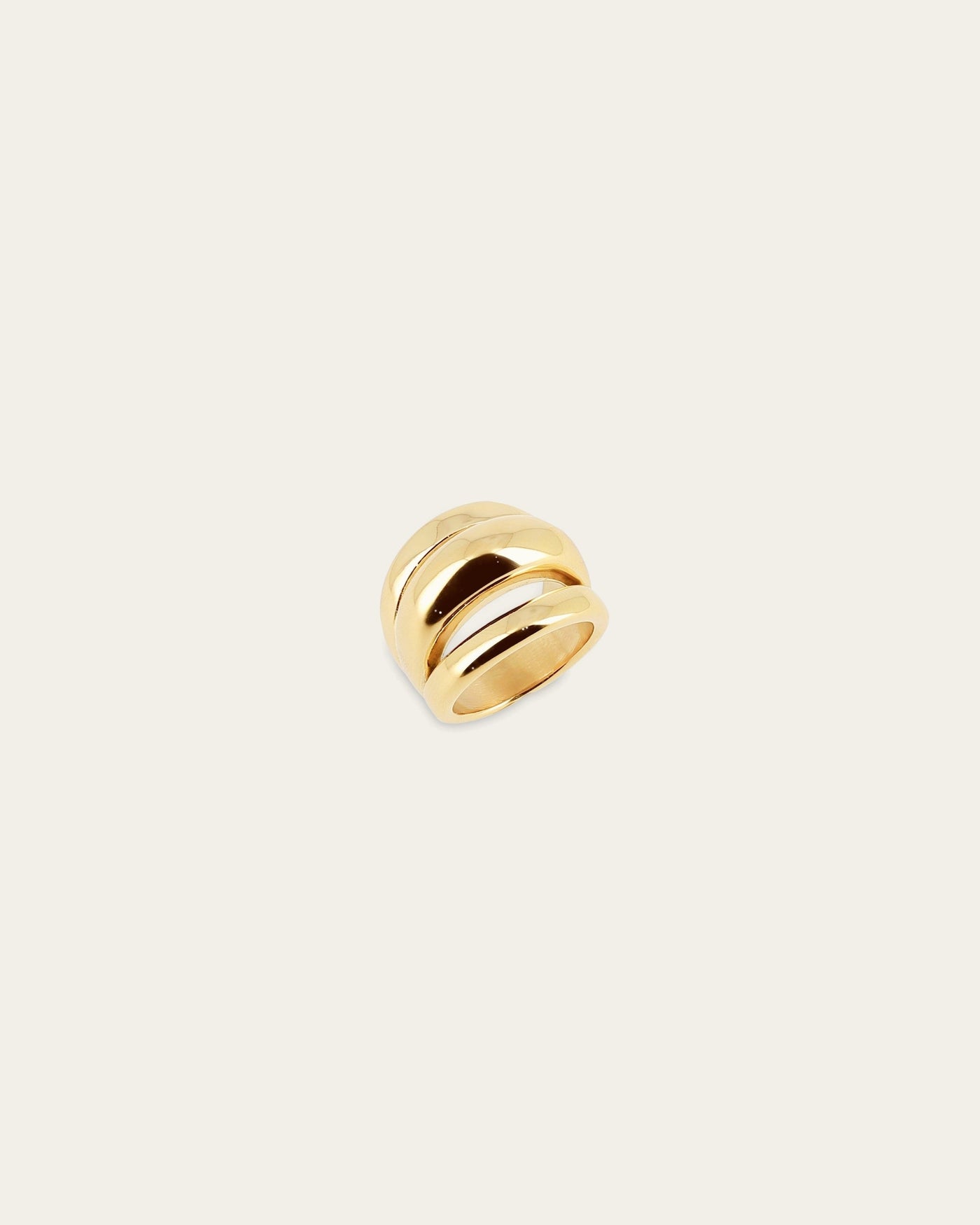 Bague Kama (Acier doré)
