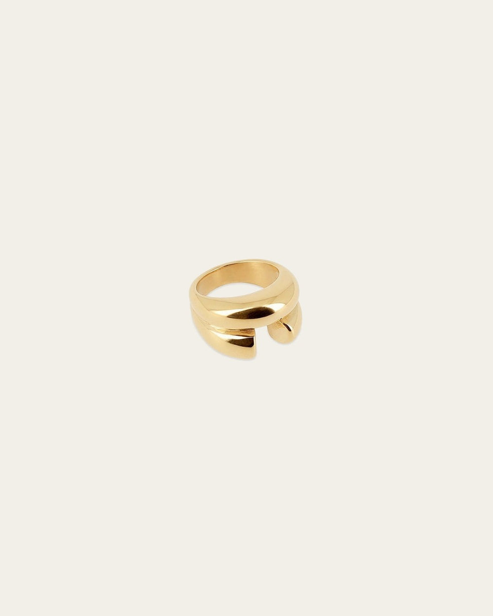 Bague Dilys (Acier doré)