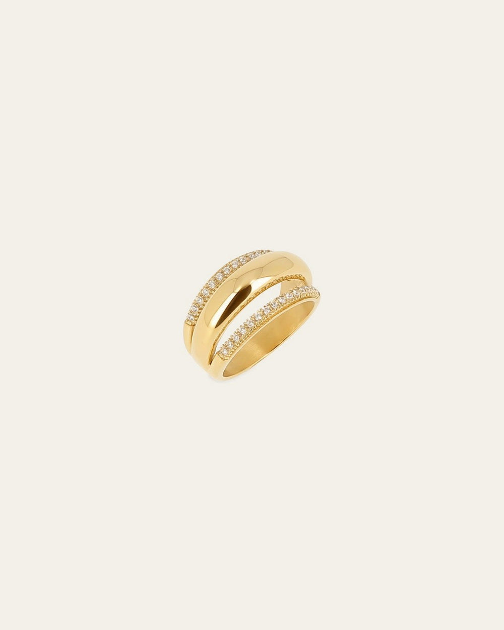 Célinor Ring (Gold-plated steel)