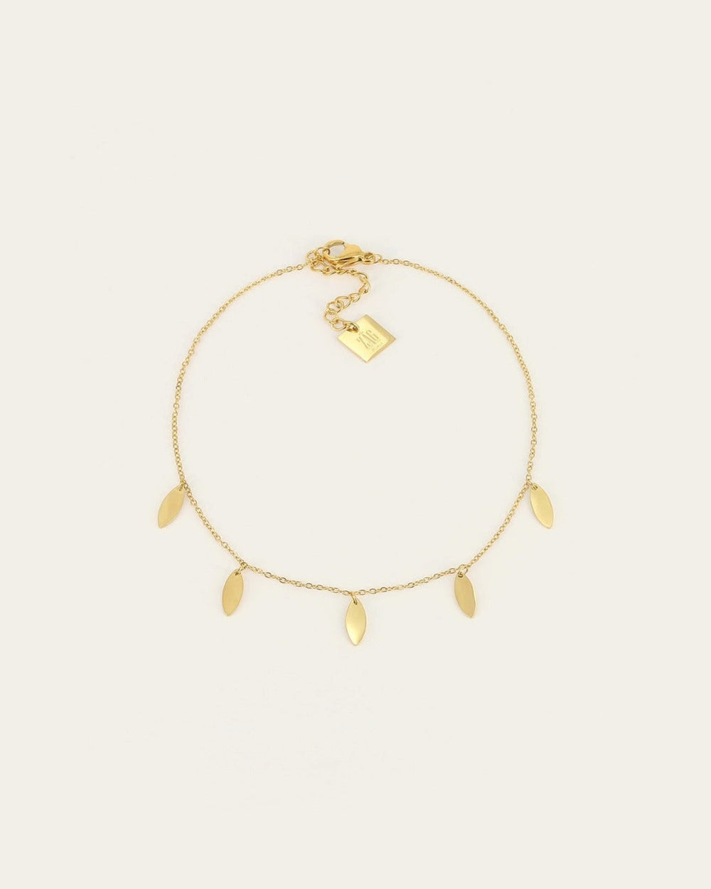 Chaîne de cheville Flora (Acier doré)