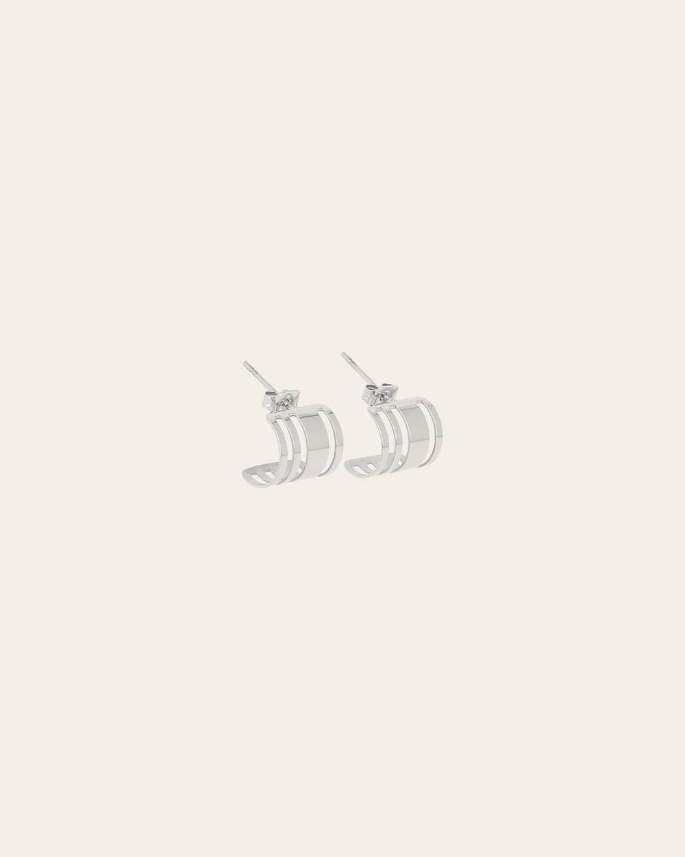 Mini Mandosa Earrings (Steel)