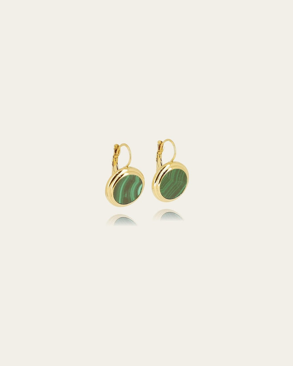 Boucles d'oreilles Mathéa (Acier doré)