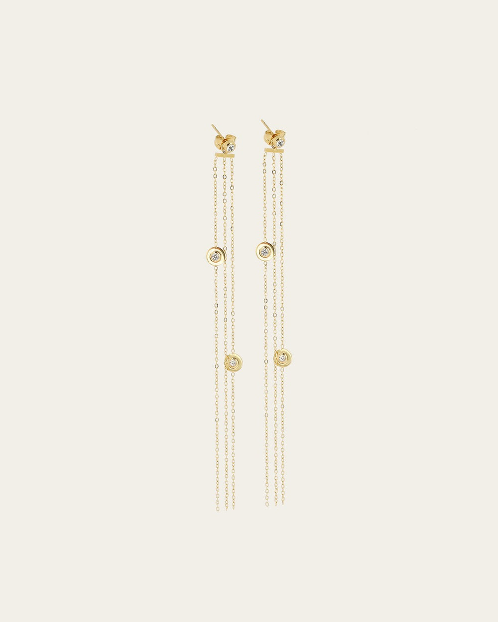 Boucles d'oreilles Festiva (Acier doré)
