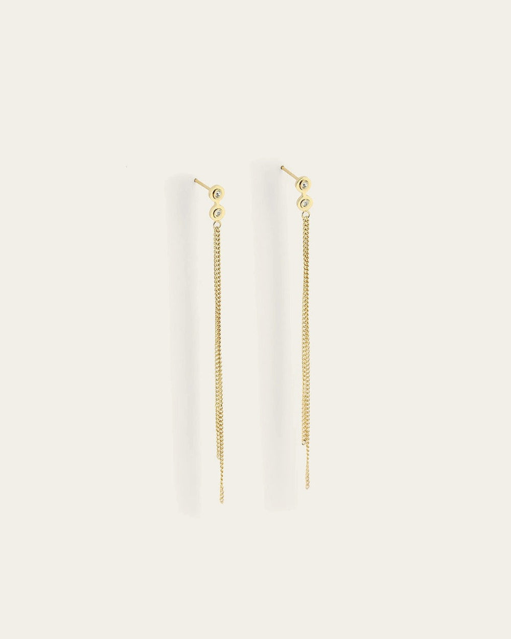Boucles d'oreilles Riverton (Acier doré)
