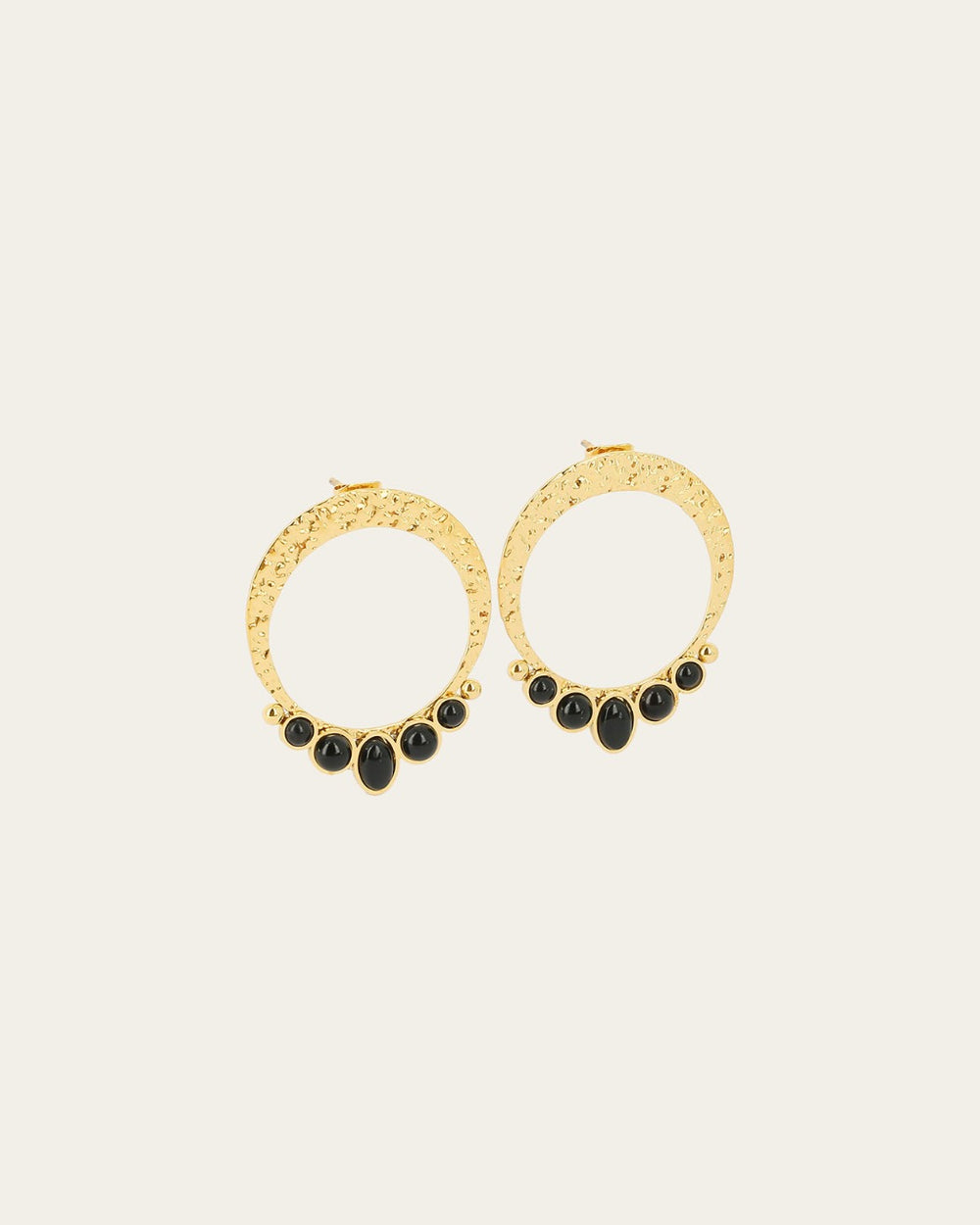 Boucles d'oreilles Cordelia (Acier doré)