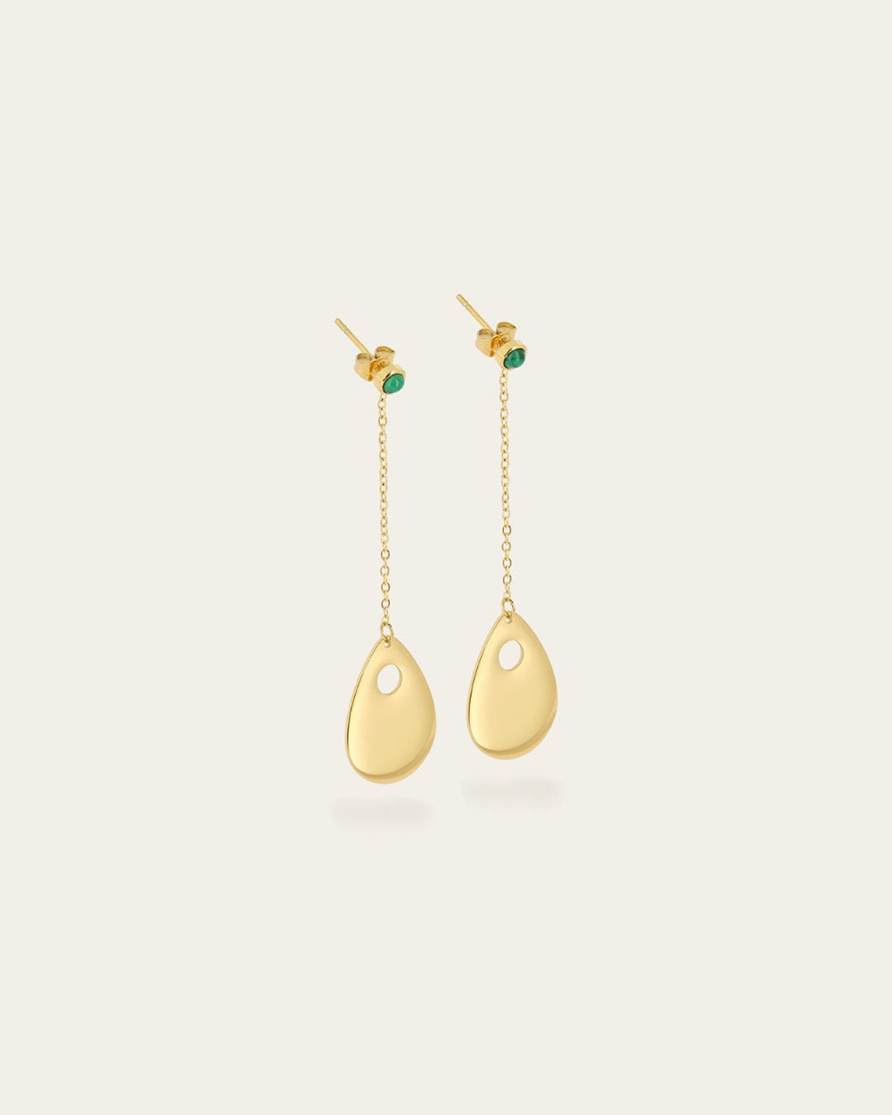 Boucles d'oreilles Malte (Acier doré)