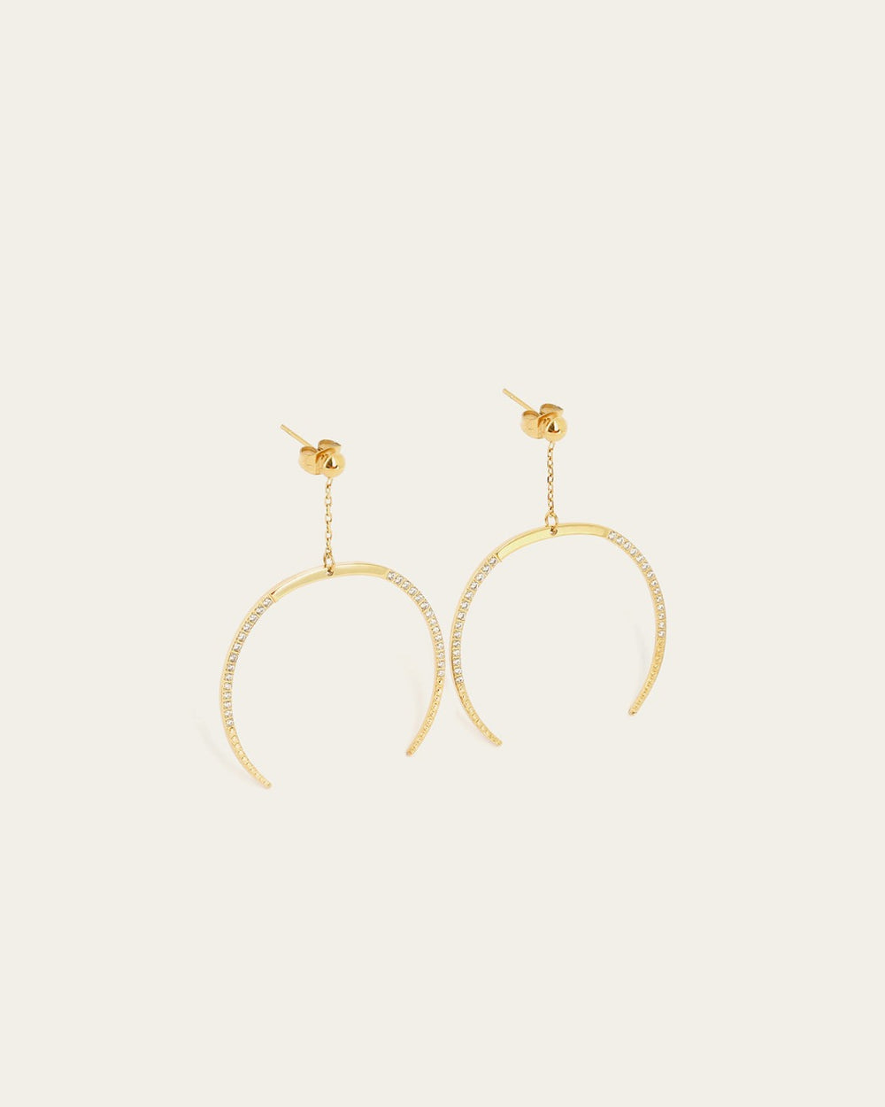 Boucles d'oreilles Samara (Acier doré)