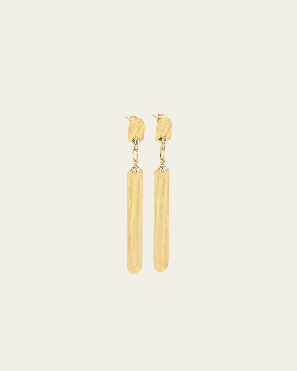 Boucles d'oreilles Yapal (Acier doré)