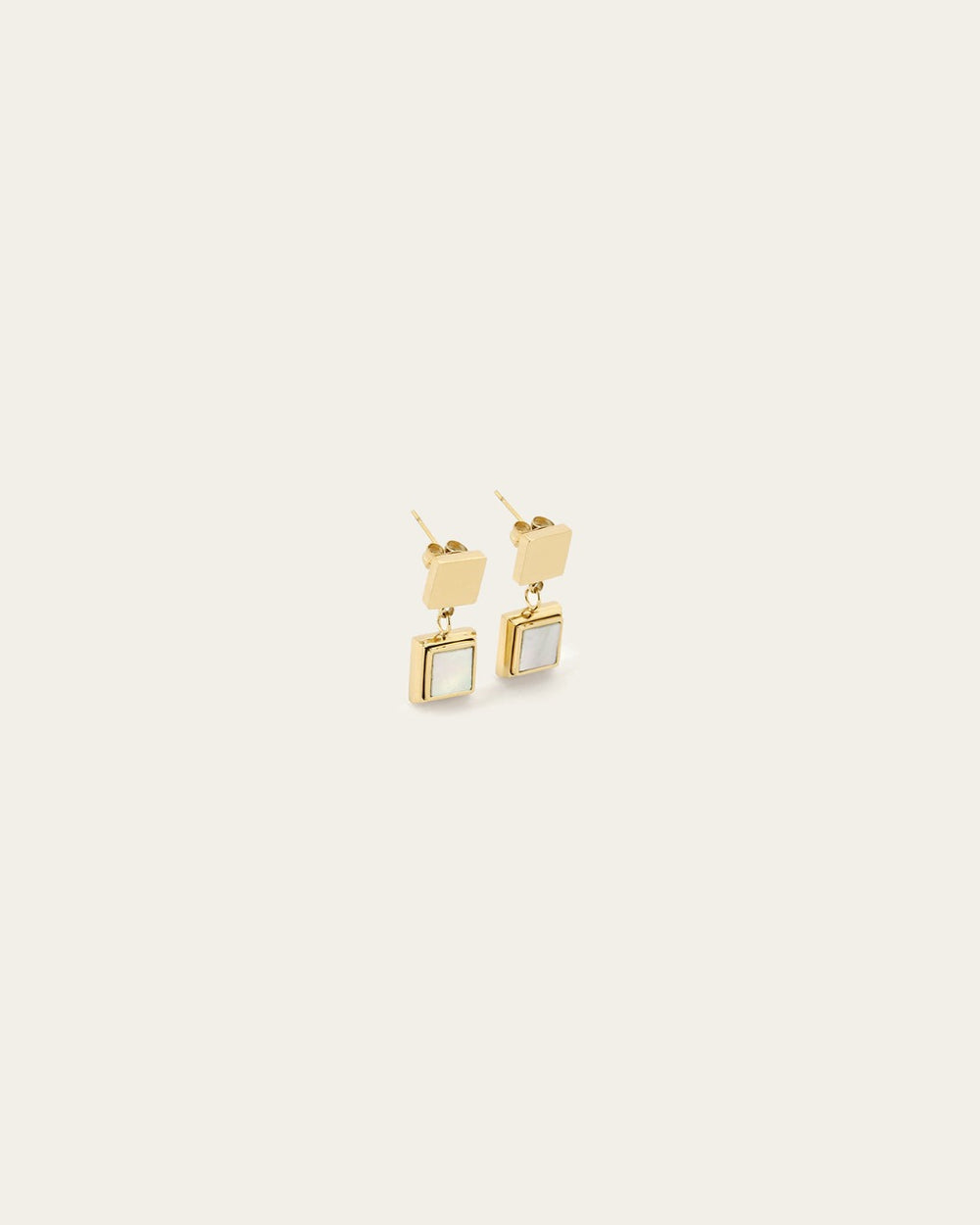 Boucles d'oreilles Holly (Acier doré)