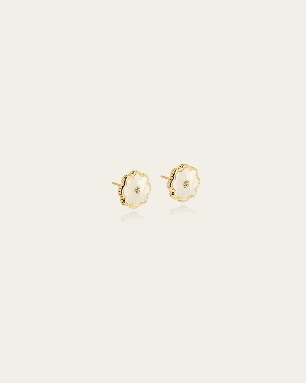Boucles d'oreilles Fiore (Acier doré)