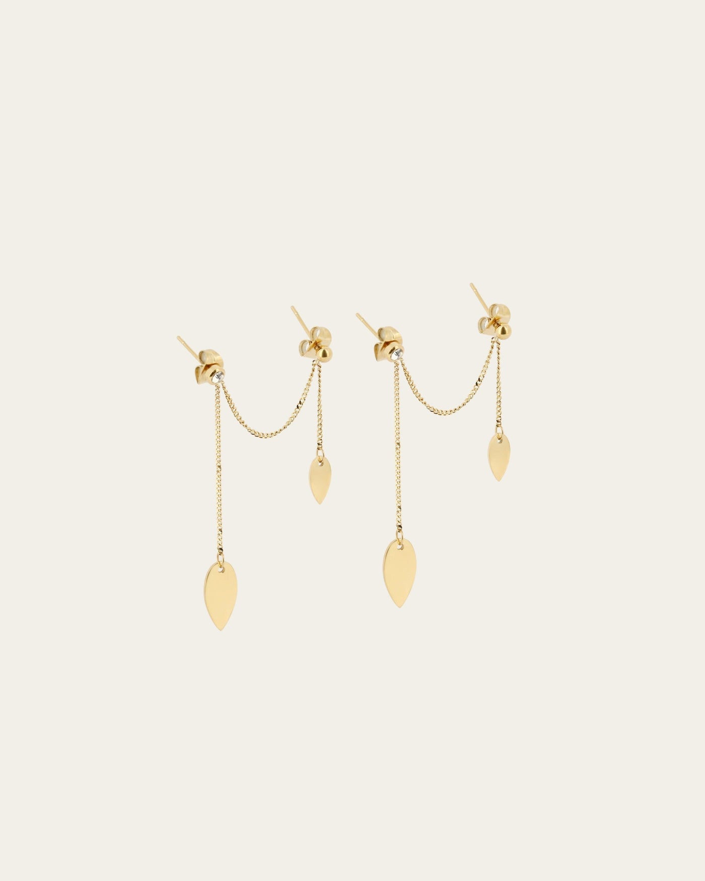 Boucles d'oreilles Swing (Acier doré)