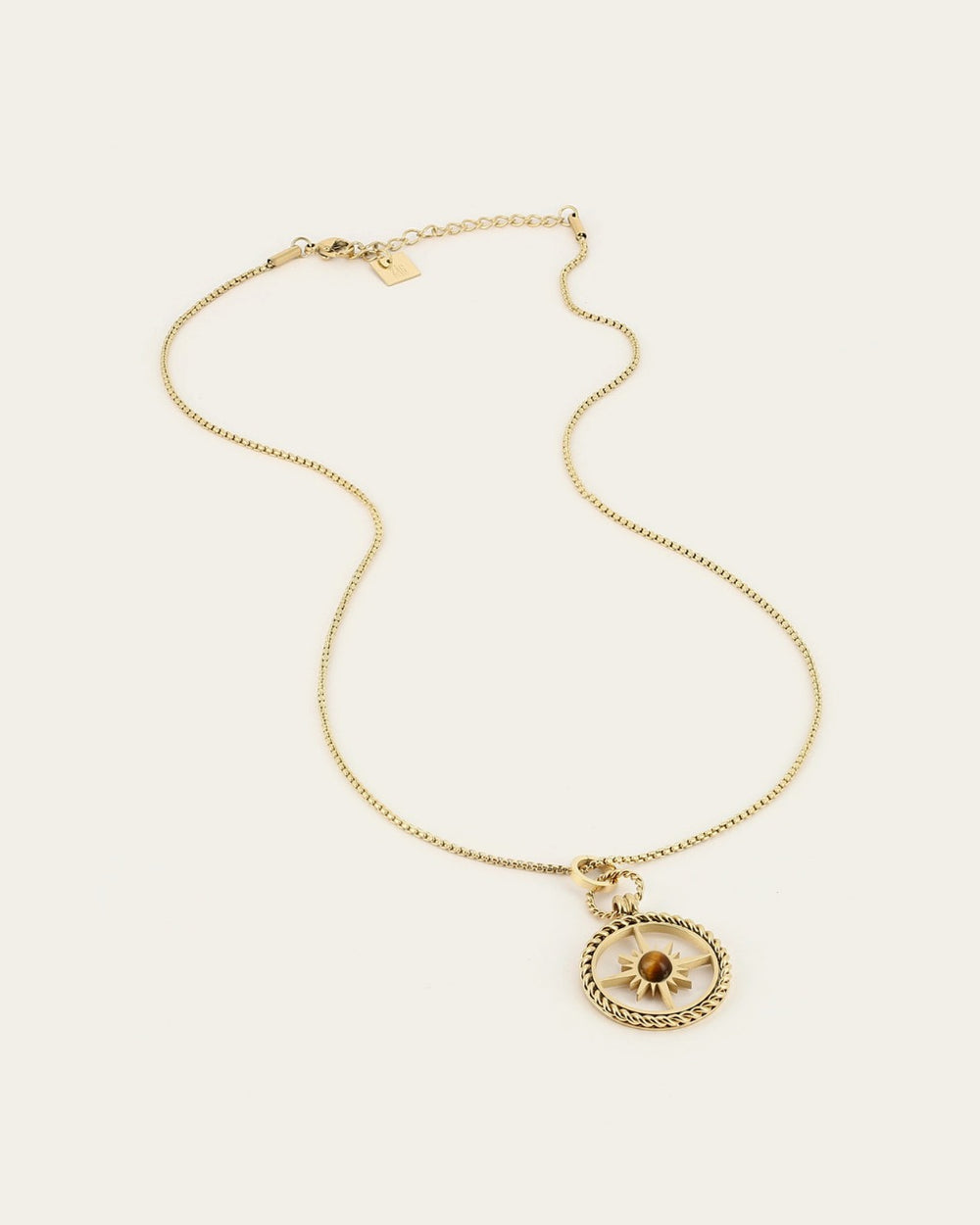 Collier Compass (Acier doré)