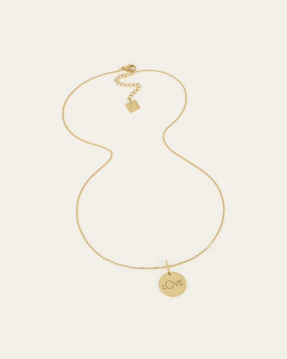 Love Necklace (Gold-plated steel)