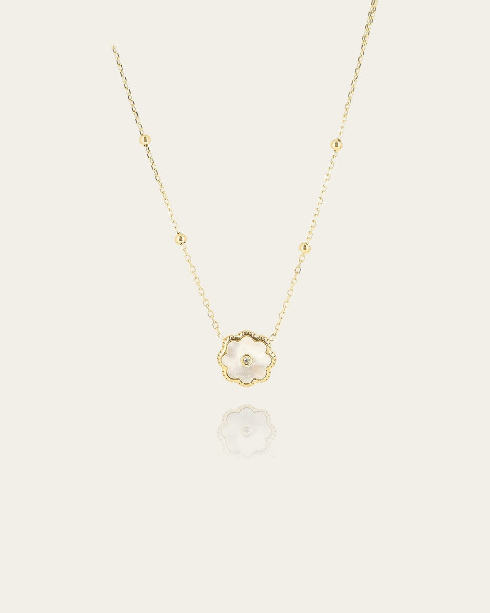 Collier Fiore (Acier doré)