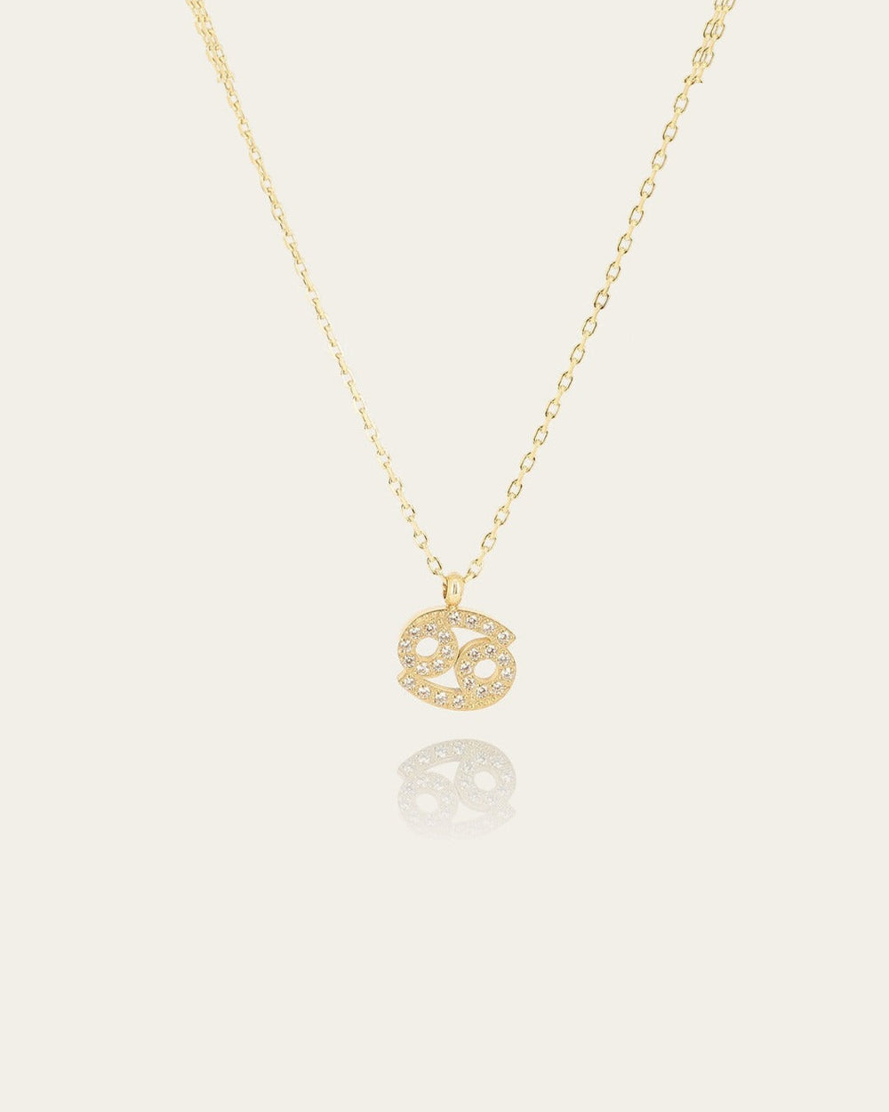 Collier Cancer (Acier doré)