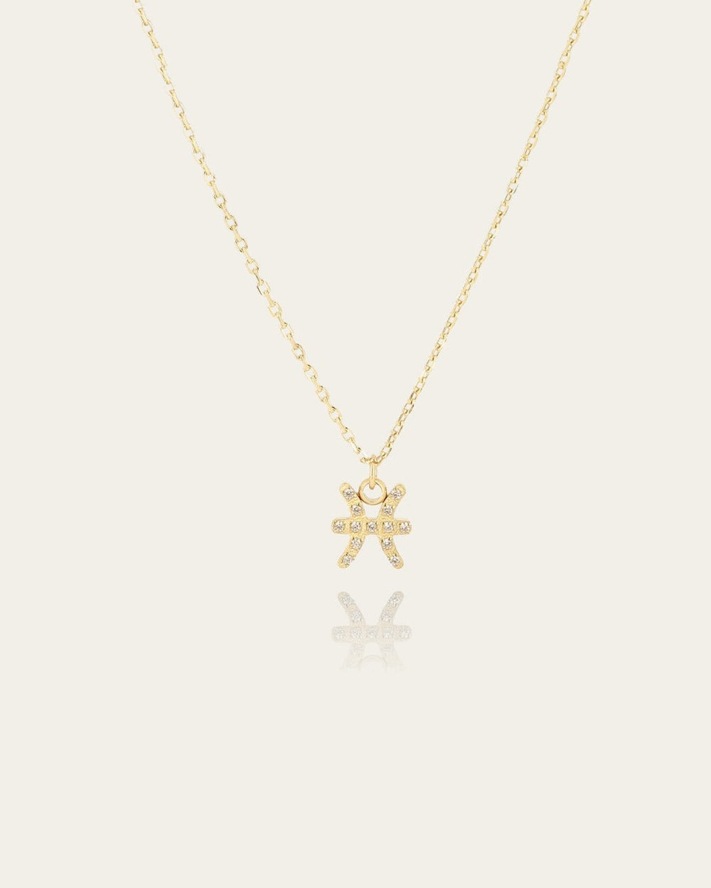 Collier Pisces (Acier doré)