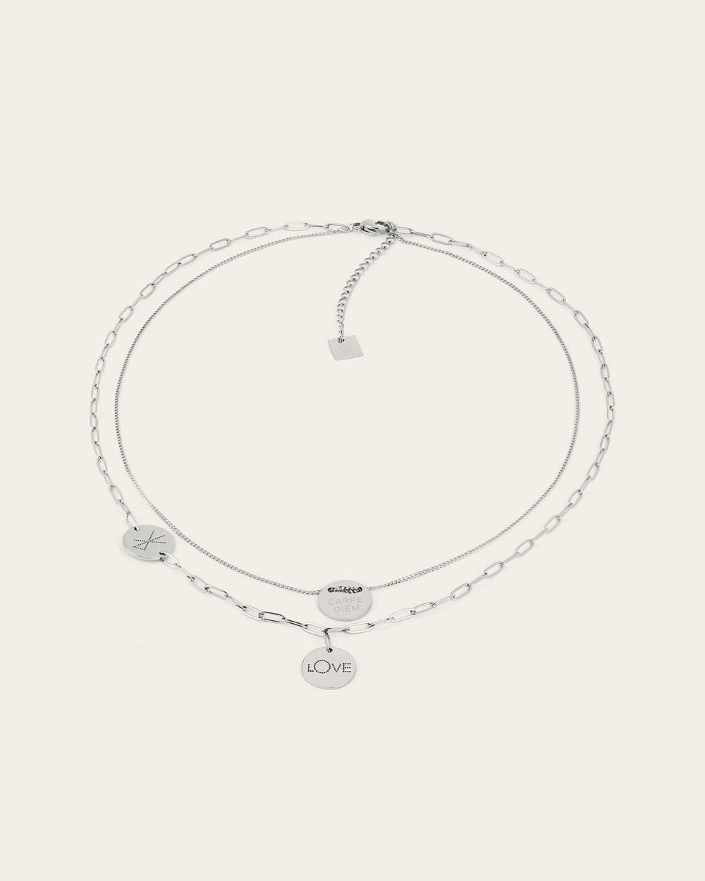 Collier Multi Charm Love (Acier)