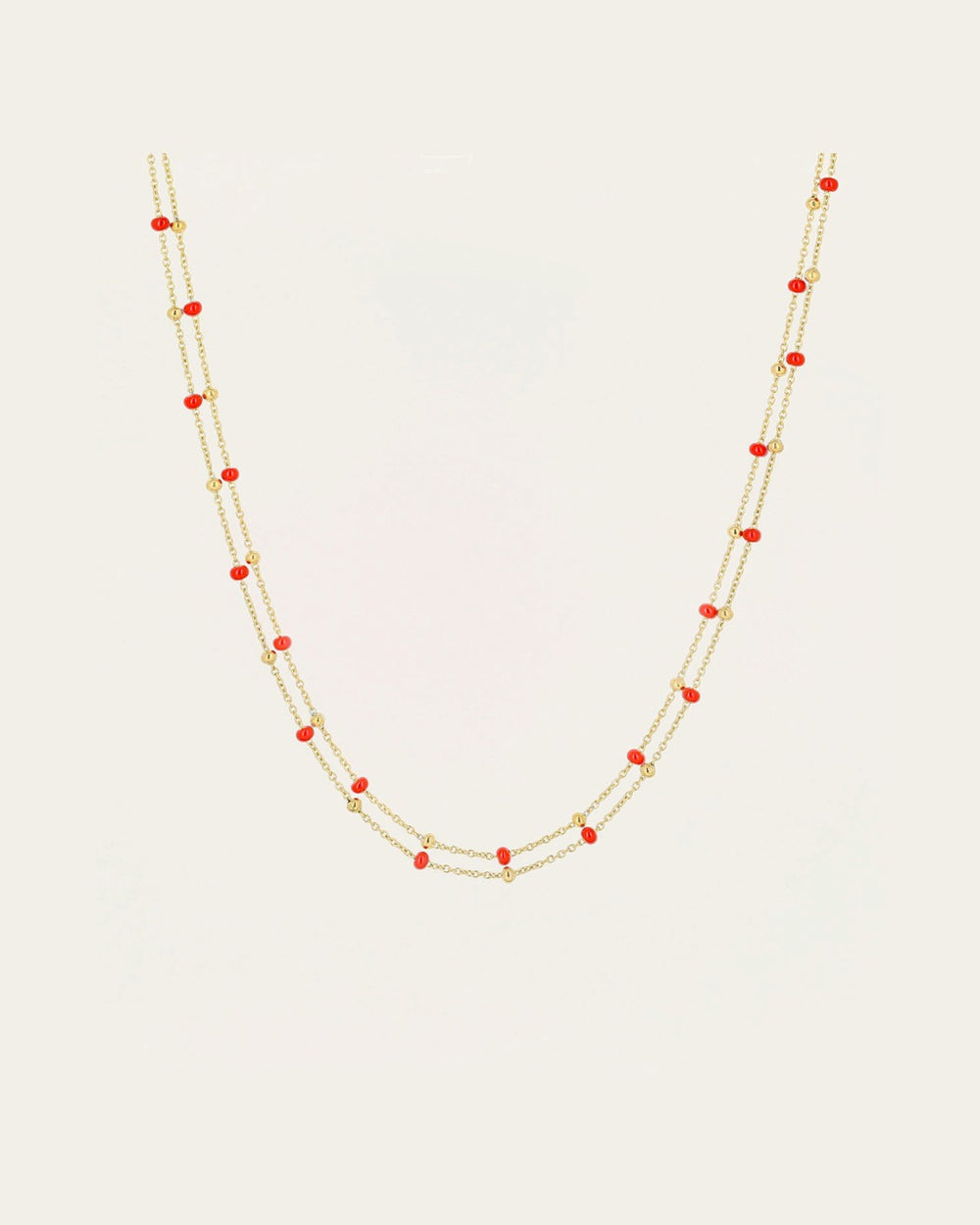 Collier Billes (Acier doré)