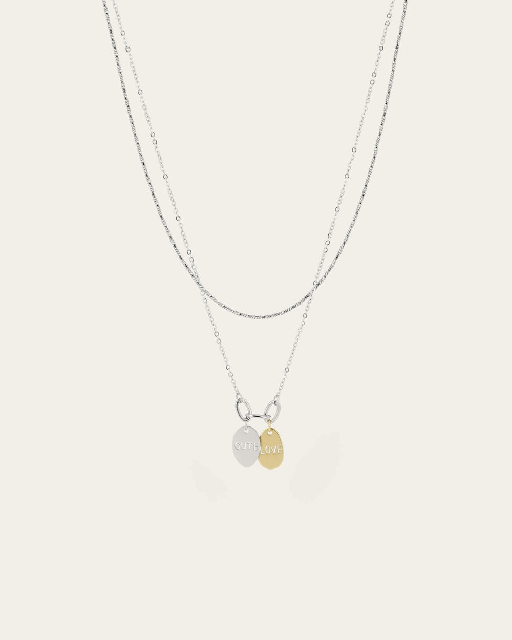 Cuty Love Necklace (Steel)