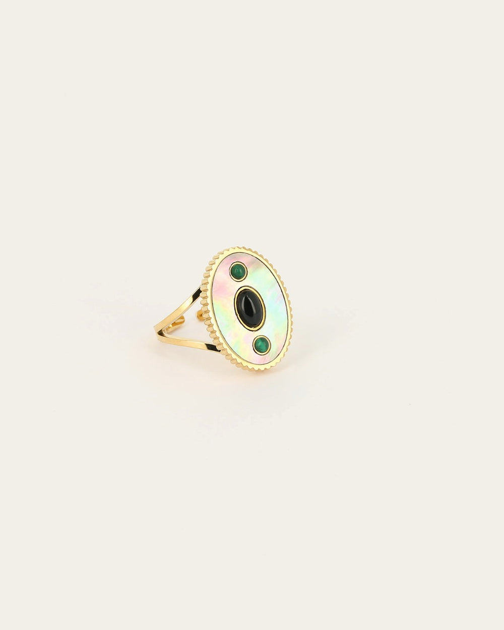 Bague Maya (Acier doré)