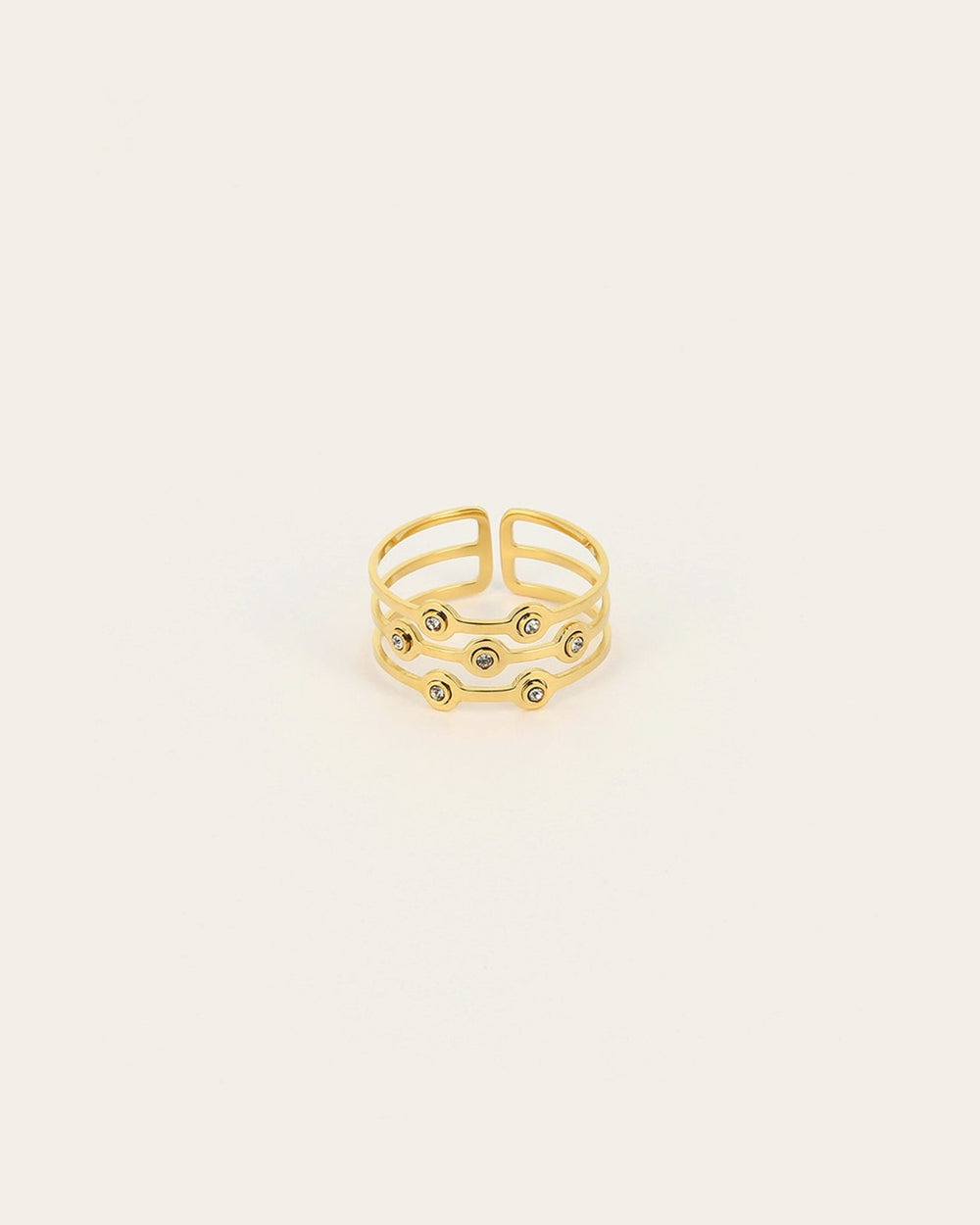 Bague Bellezza (Acier doré)