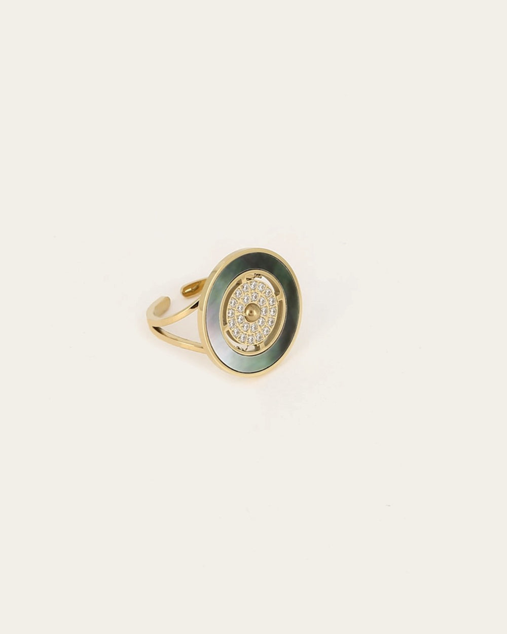 Bague Enara (Acier doré)