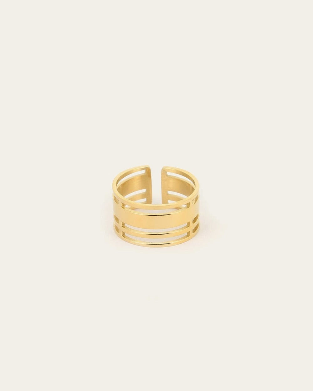 Mini Mandosa Ring (Gold-plated Steel)