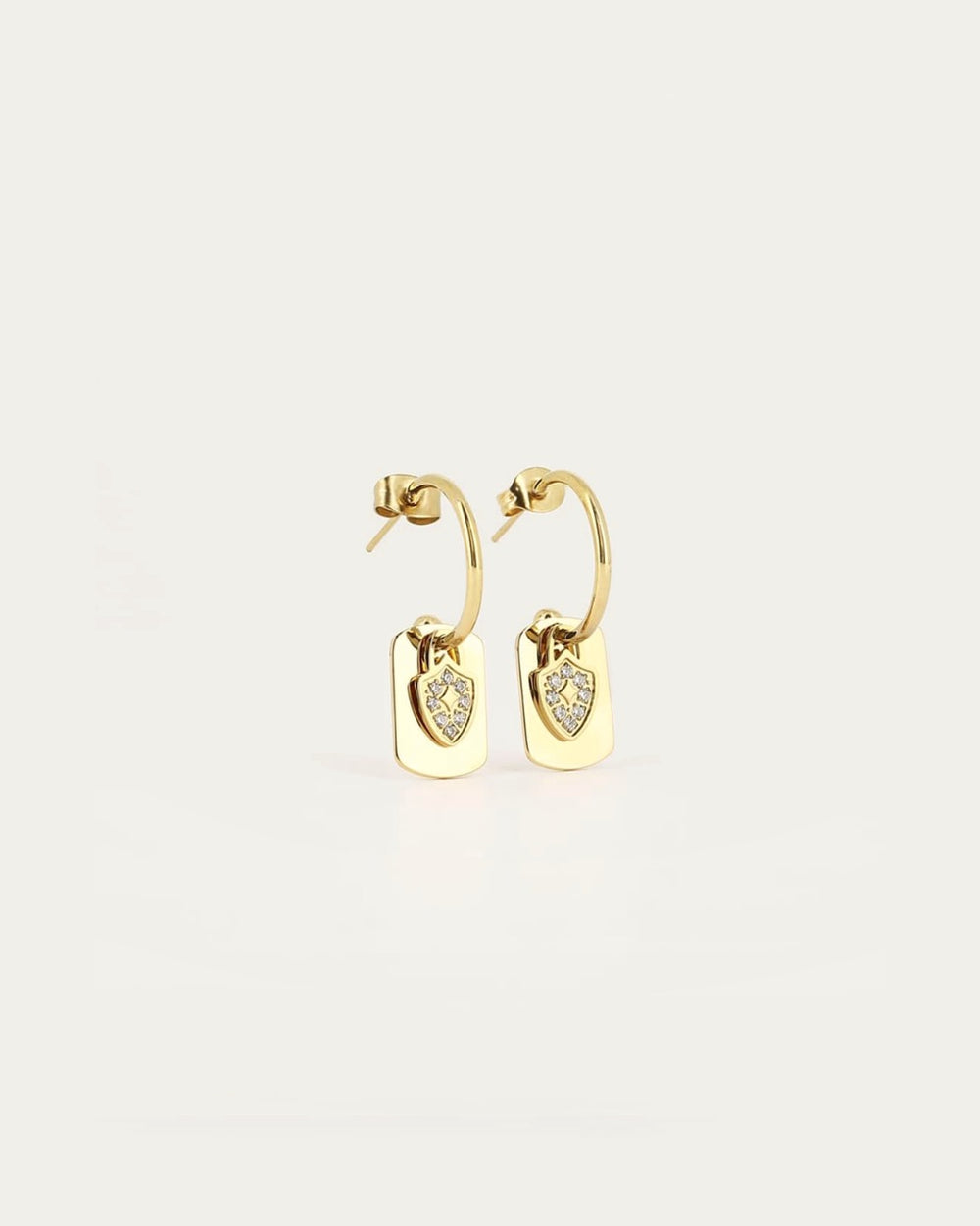 Boucles d'oreilles Bagdad (Acier doré)