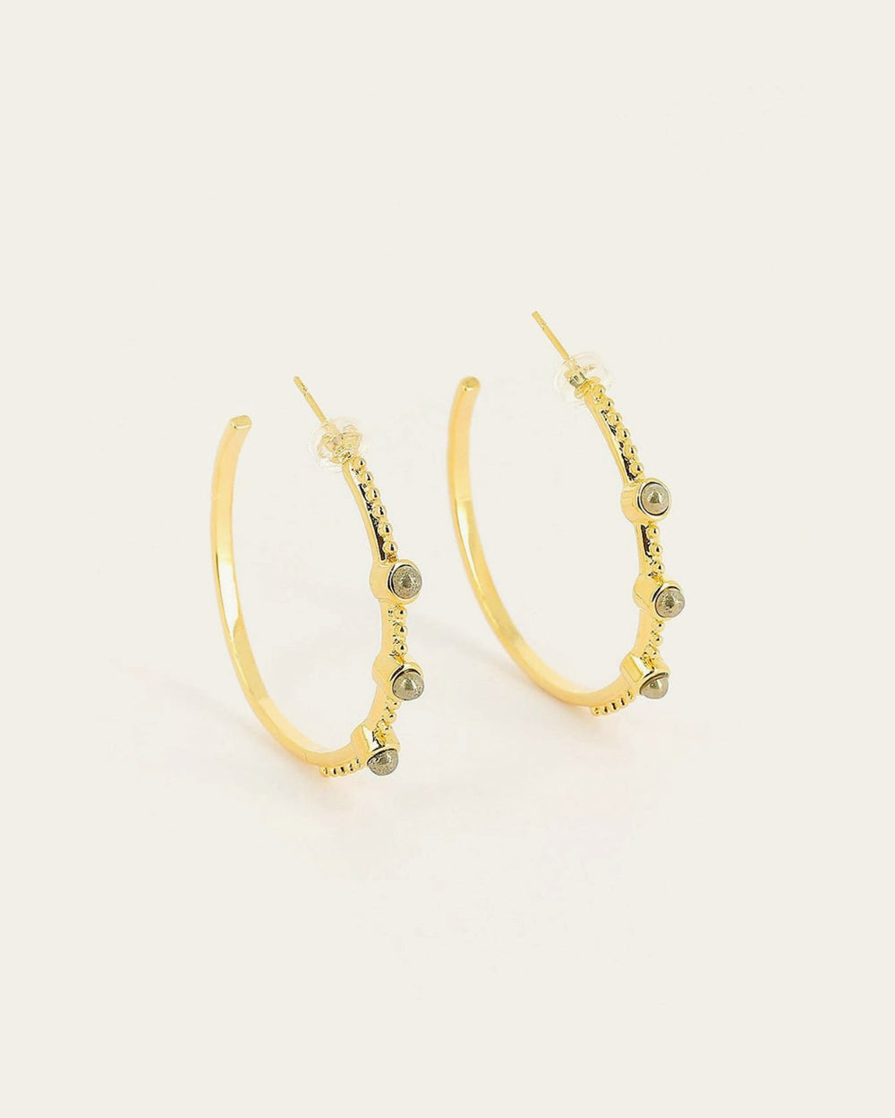 Boucles d’oreilles Limar (Acier doré)