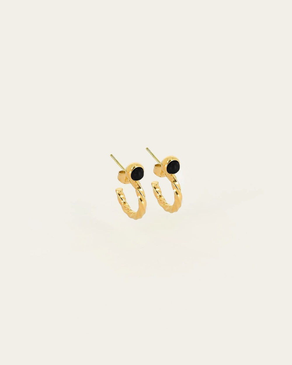 Boucles d'oreilles Marie Sophie (Acier doré)