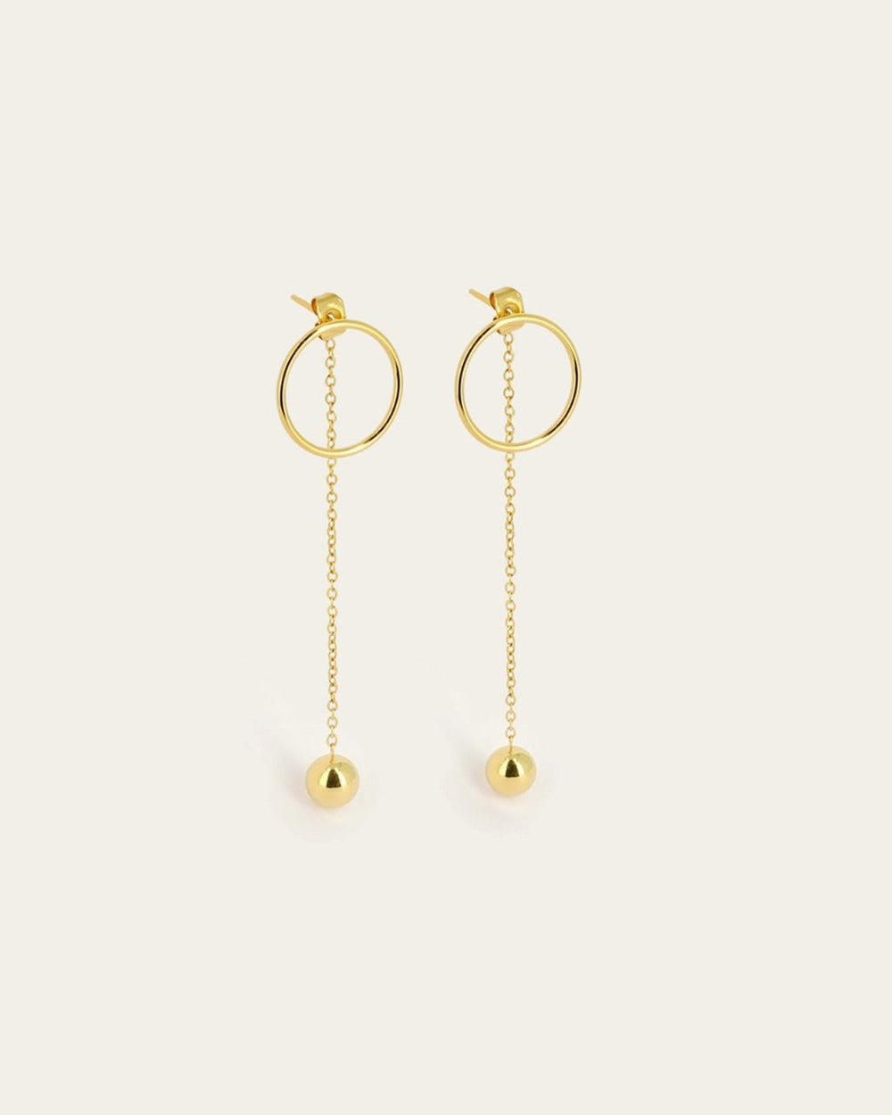 Boucles d'oreilles Saila (Acier doré)