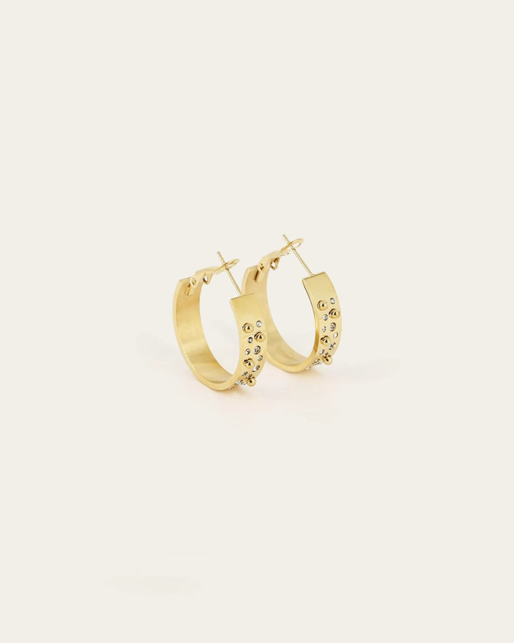 Boucles d'oreilles Sheila (Acier doré)
