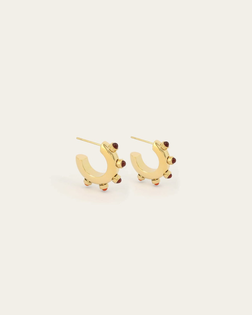 Wheel Earrings (Gold-plated steel)