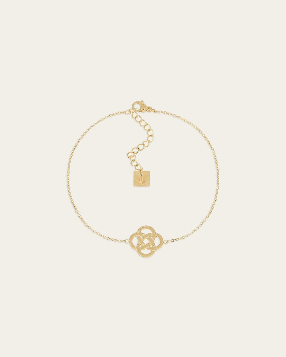 Chaîne de cheville Infini (Acier doré)