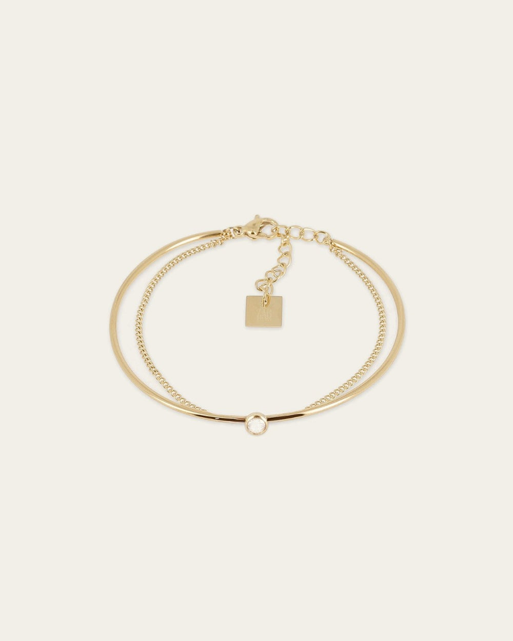 Bracelet Jonc Lionel (Acier doré)