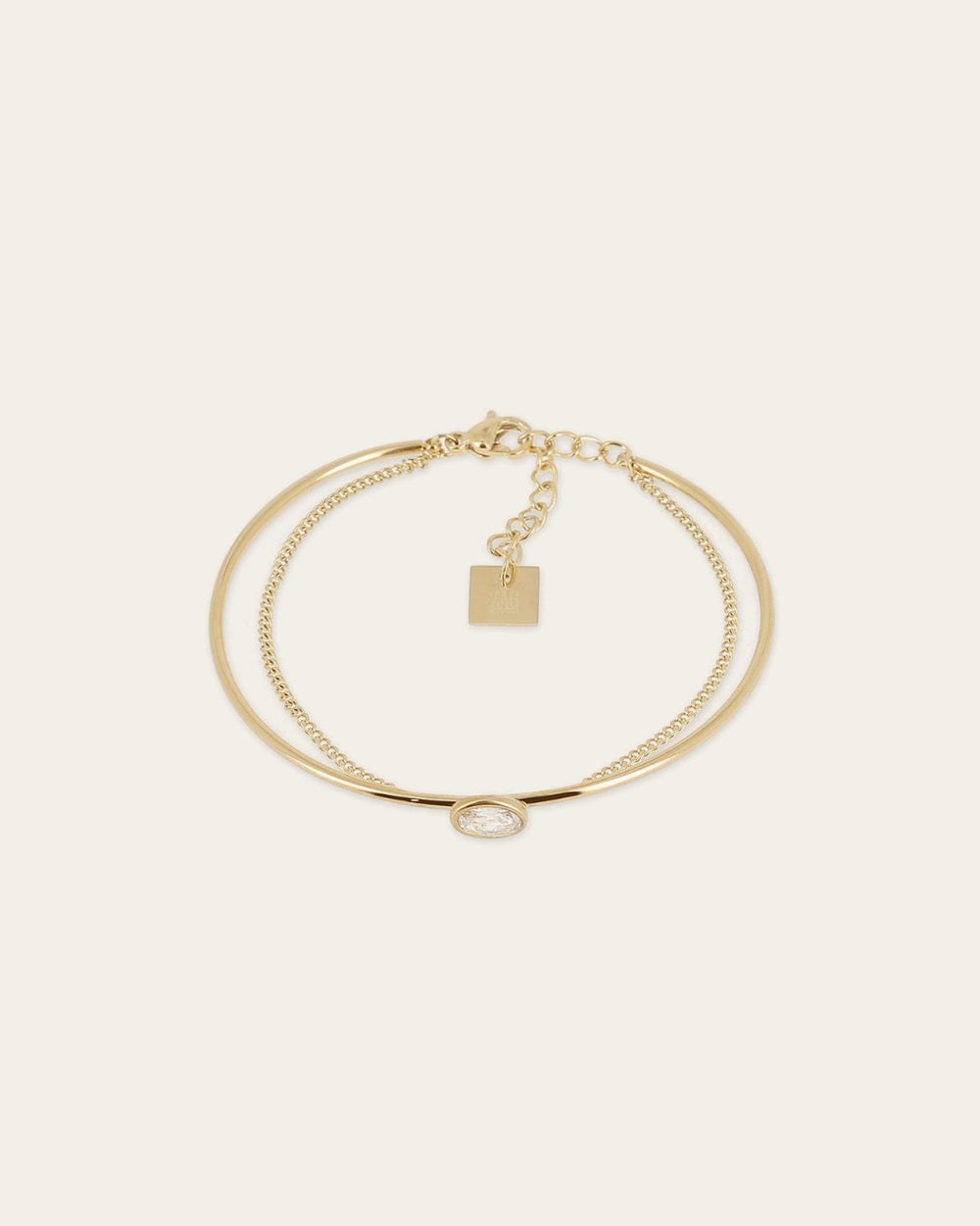 Ricci Bangle Bracelet (Gold-plated steel)