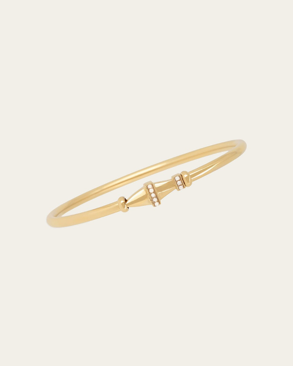 Bracelet Jonc Valerio (Acier doré)