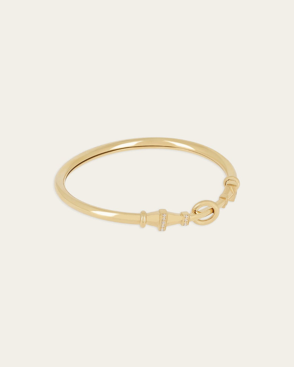 Bracelet Jonc Leopoldo (Acier doré)