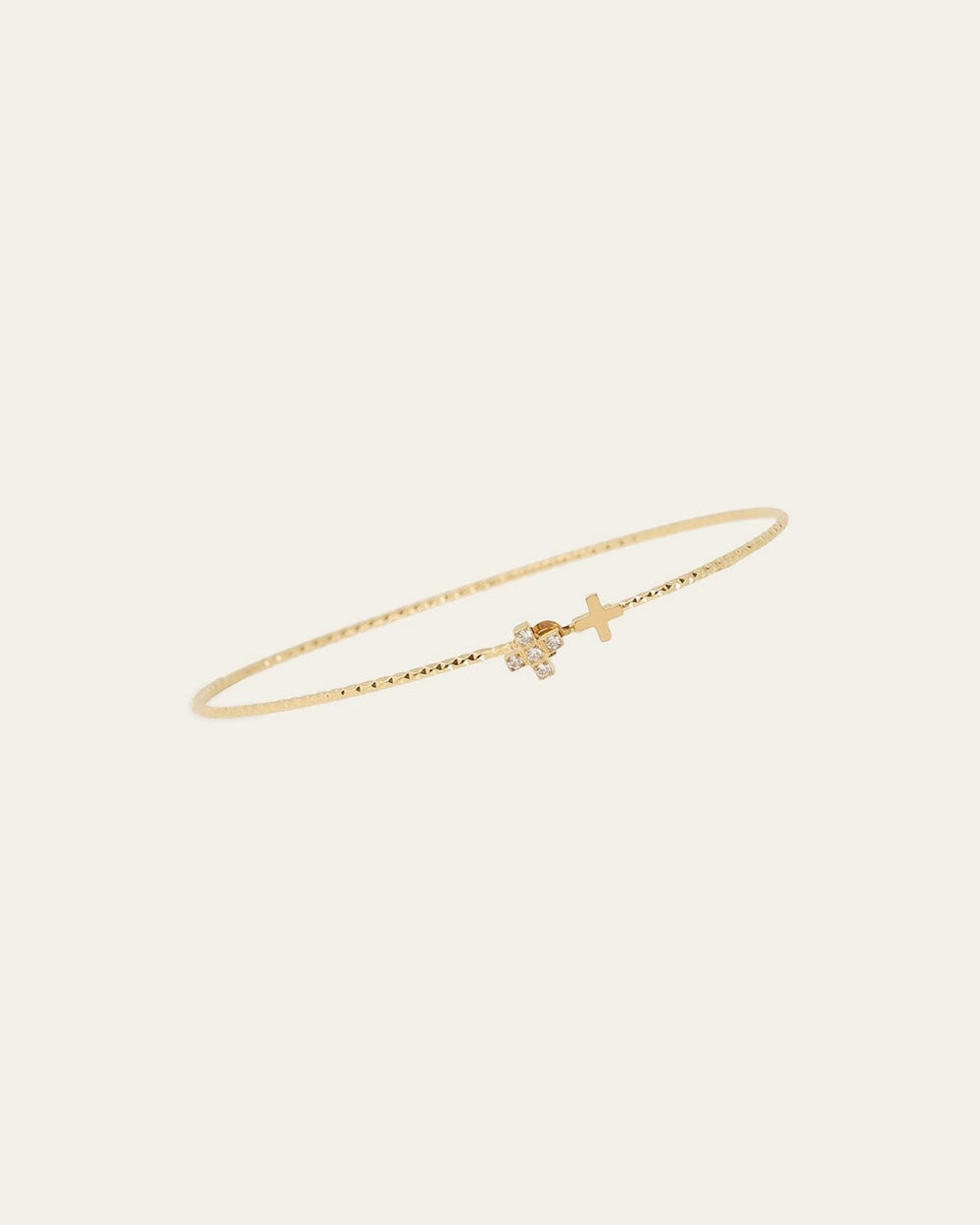 Bracelet Jonc Aswa (Acier doré)