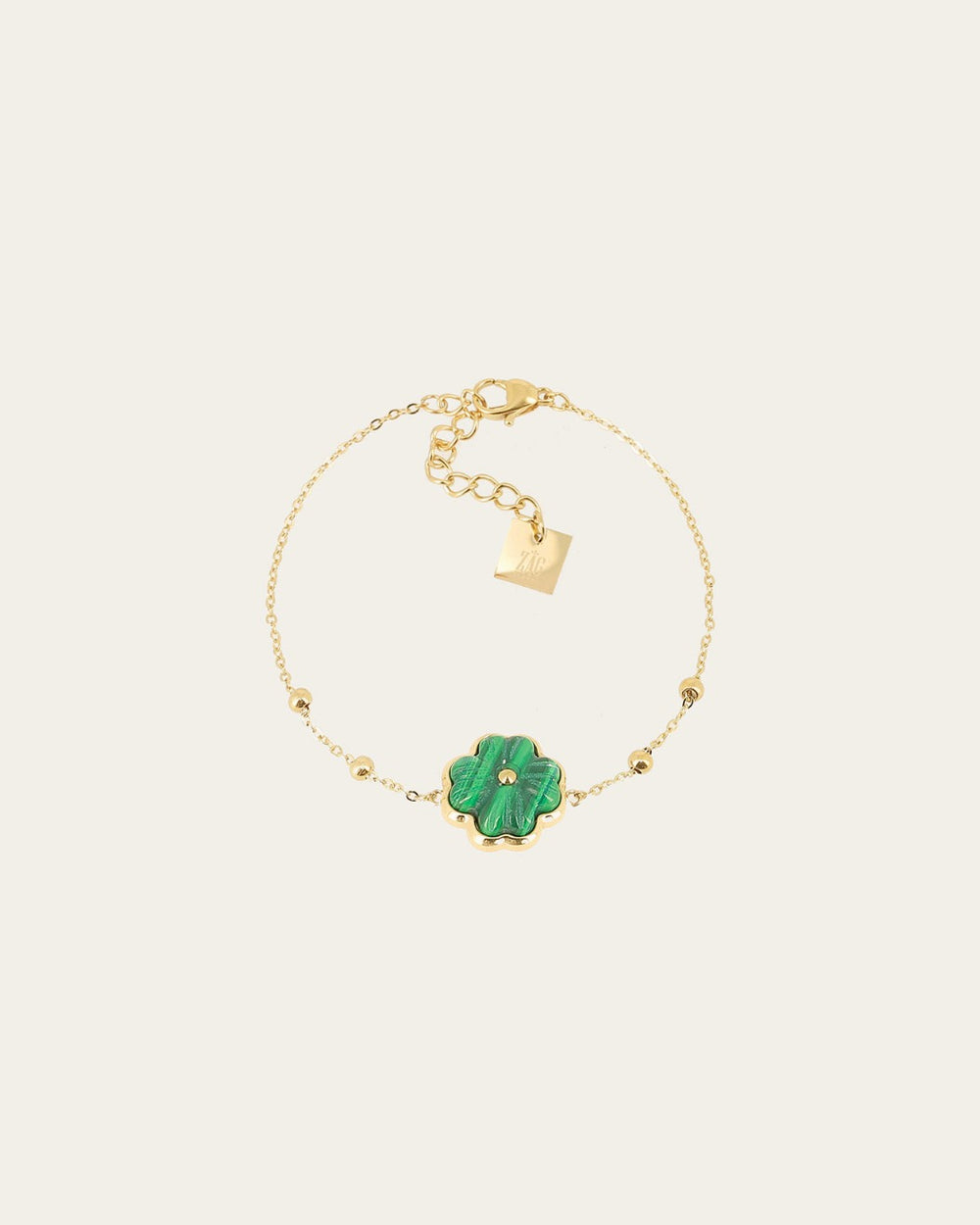 Bracelet Trifolium (Acier doré)