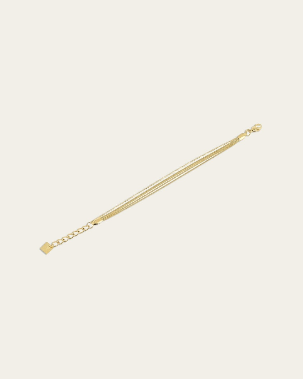 Pluriel bracelet (Gold-plated steel)