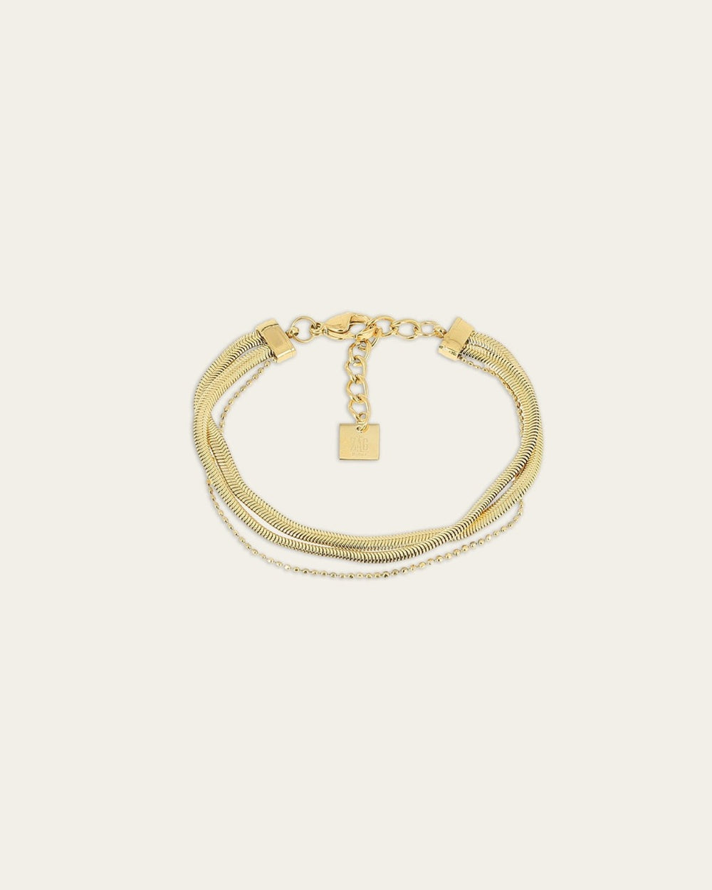 Tressé bracelet (Gold-plated steel)