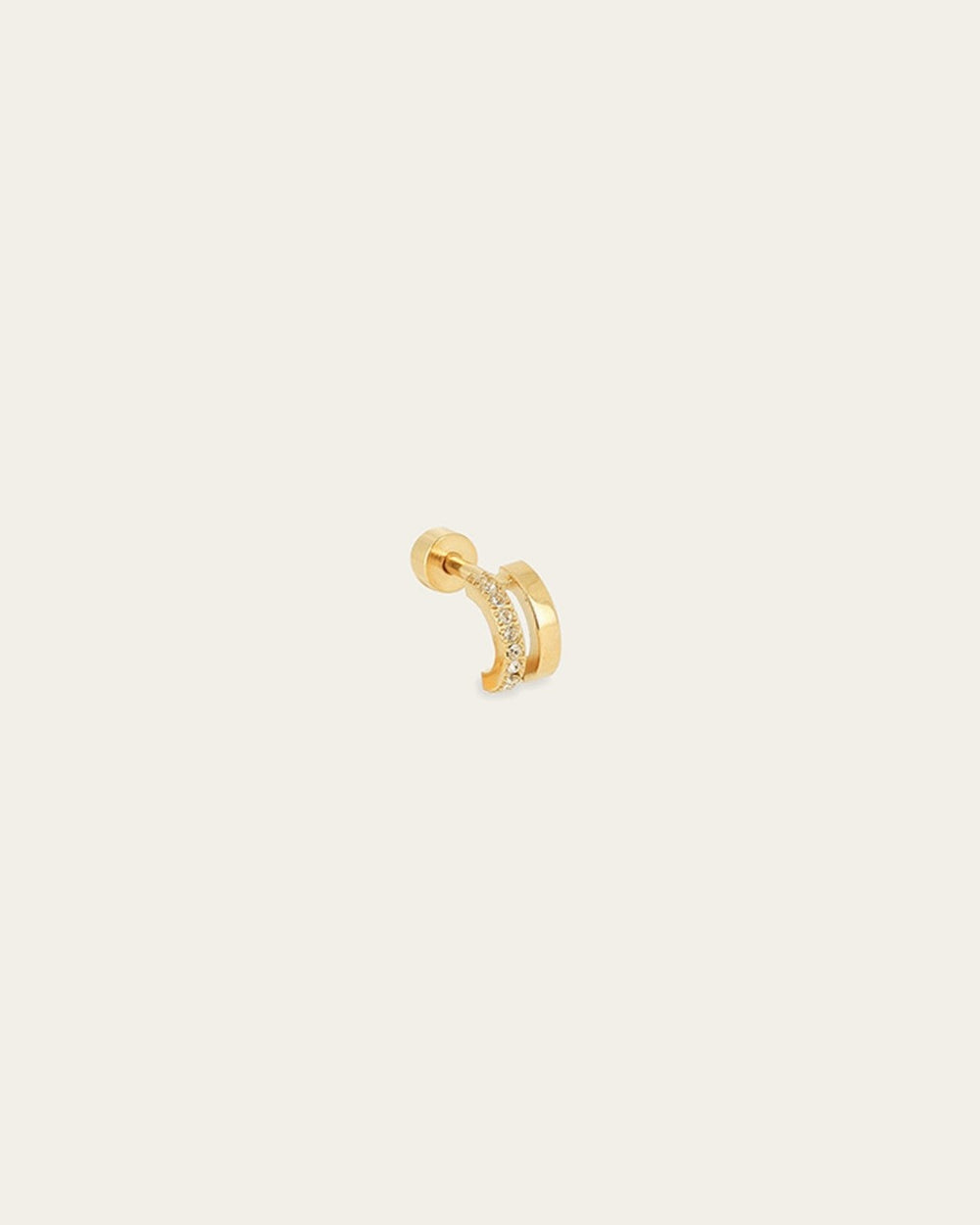 Piercing Nauru (Acier doré)