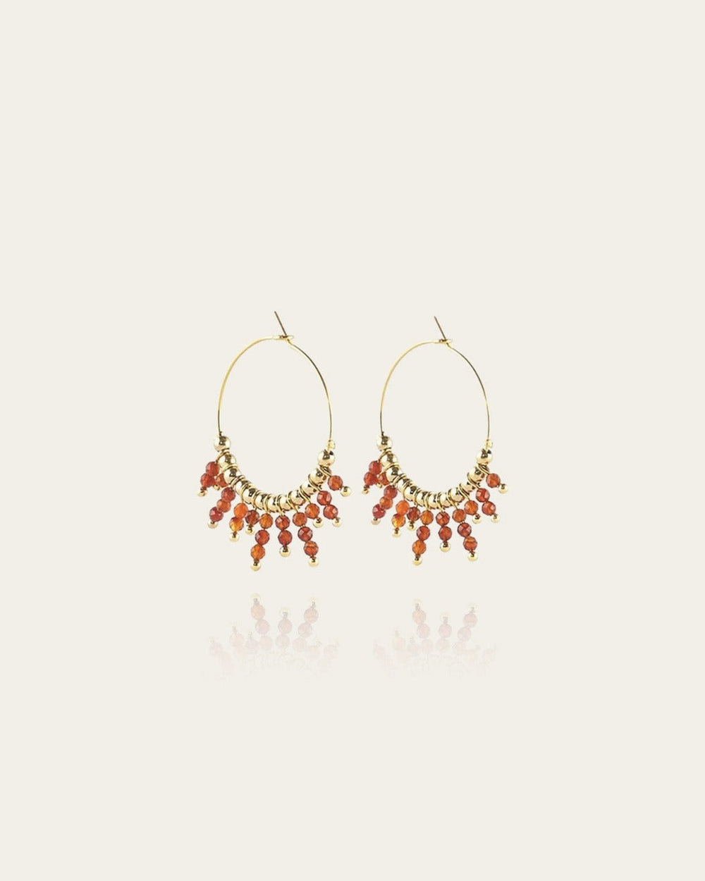 Boucles d'oreilles Incas (Acier doré)